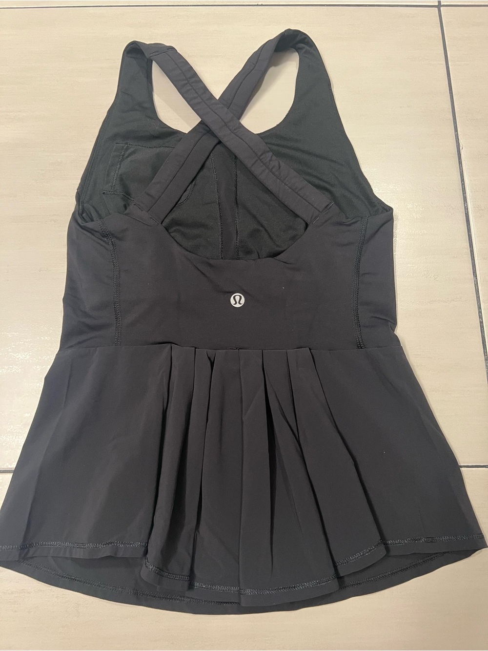 Lululemon Peplum Tank Black Size 4